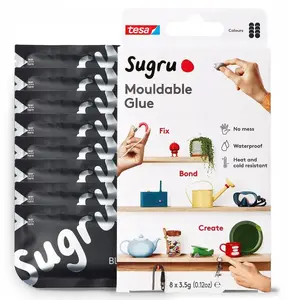 Moldable adhesive Tesa 41286-00000-01 black – pack of 8 pieces