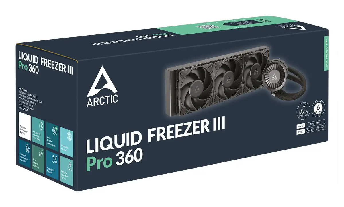 Ūdens dzesēšanas komplekts ARCTIC Liquid Freezer III Pro 360 Photo 6
