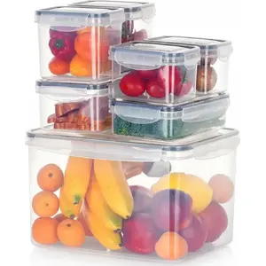 Food storage container set Vilde 7 pieces with lids and seals model 259635