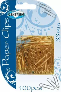 Paper Clips Centrum round 33 mm, pack of 100, model 80820