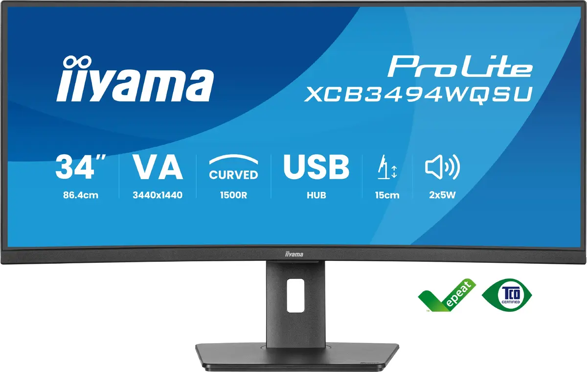 Монитор iiyama ProLite XCB3494WQSU-B1 Photo 2