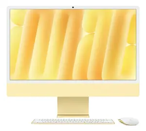 Apple iMac Z1E3 All-in-One PC Apple M M4 23.5" 4.5K 4480 x 2520 16 GB RAM 512 GB SSD macOS Sequoia Yellow