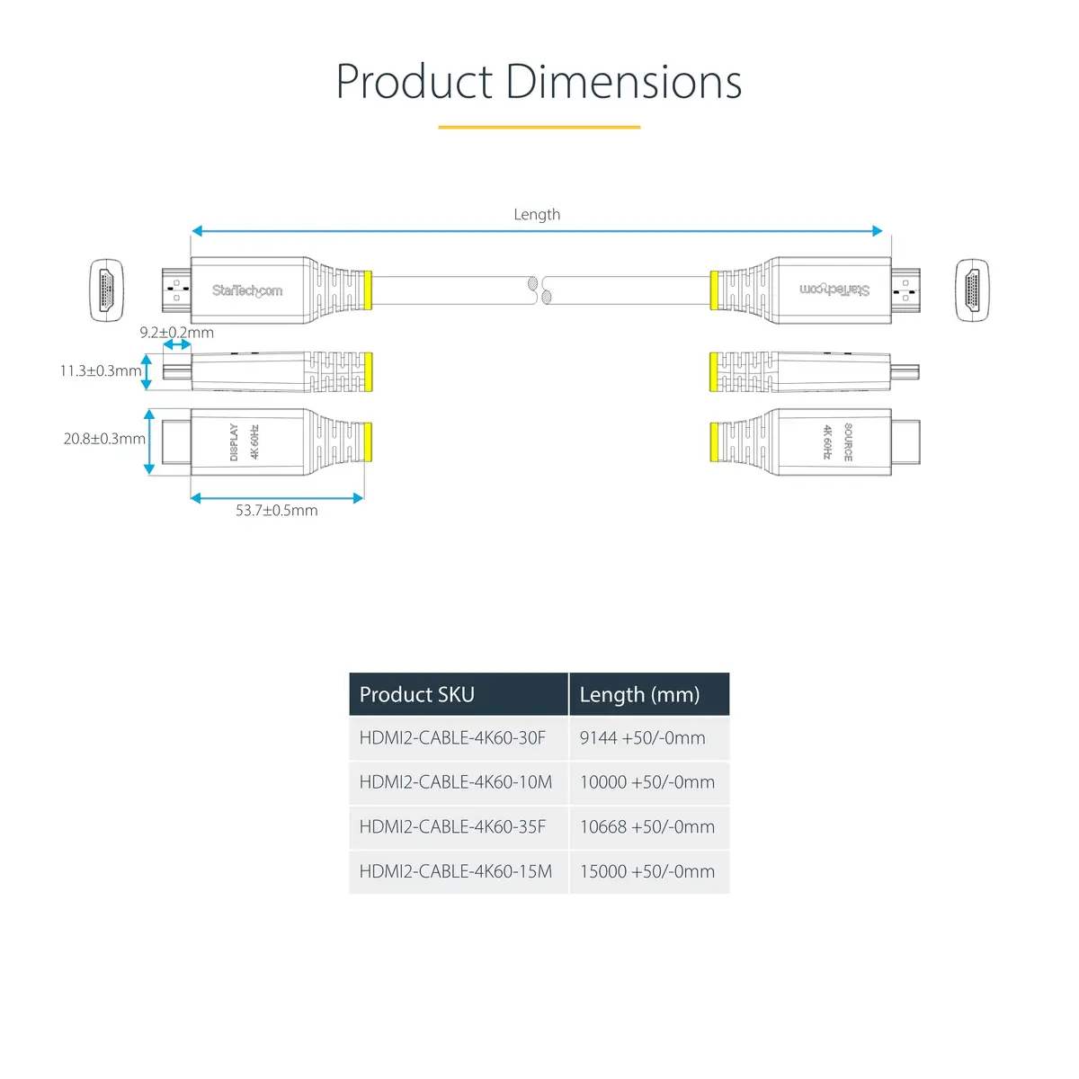 HDMI kabelis StarTech.com HDMI2-CABLE-4K60-10M Photo 6