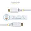 StarTech HDMI2-CABLE-4K60-6FW HDMI Cable 1.8 m White Photo 7