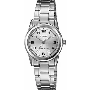 Wristwatch CASIO LTP-V001D-7BUDF stainless steel silver analog 3-hand
