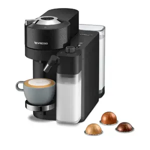 Капсульная кофемашина Nespresso Vertuo Lattissima ENV300.B — полностью автоматическая, 1,8 л резервуар, 1450 Вт, до 8 чашек, чёрная