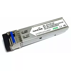 MaxLink 1.25G SFP optiskais modulis ML-S3155-3 WDM BiDi Viendrežīma Tx 1310/Rx1550nm 3km LC DDM