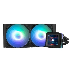 All-in-one liquid cooler ZALMAN ALPHA2 DS A24 BLACK — 120 mm fan, ceramic bearing, supports LGA 1156/1155/1151/1150/1200/1700 and AM4/AM5