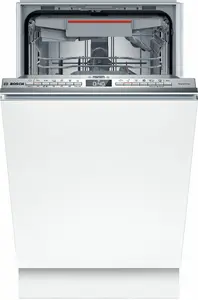 Fully built-in slimline dishwasher Bosch Serie 4 SPV4HMX49E with 10 place settings, 44 dB noise level, Home Connect, and 6 washing programs