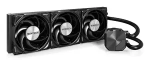 Montech HyperFlow Silent 360 All-in-One Liquid CPU Cooler, 360mm Radiator, 120mm Fans, Black