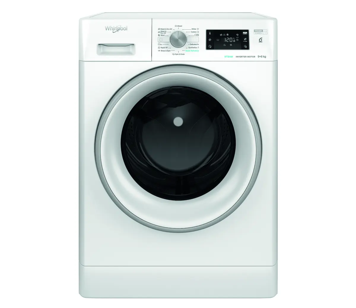 Veļas mazgājamā un žāvētāja Whirlpool FFWDB