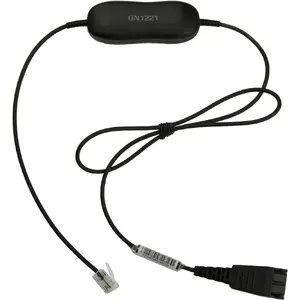 Cable Jabra GN1221 Sound limiter QD to RJ9 Black 88007-99
