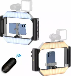 Ulanzi LED Grip with Phone Holder, Powerbank and Remote (model SB8766) — LED lamp, 1/4" mount, U-rig accessory