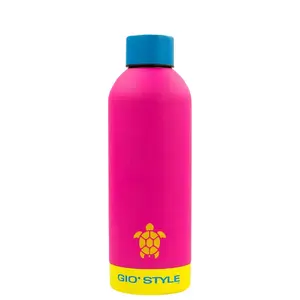 Sporta pudele gio'style 0,5 l — dažādas krāsas (rozā, dzeltena, zaļa, zila)