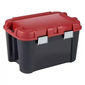 Storage box KETER DIY Totem 60L, 59 x 39.5 x 36 cm, black/red