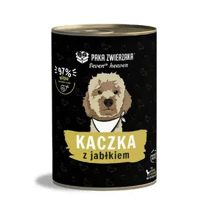 Влажный корм для собак PAKA ZWIERZAKA Seventh Heaven Утка с яблоком 400 г — без злаков, без глютена, для взрослых