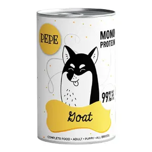 Wet dog food PAKA ZWIERZAKA Pepe Goat 400 g — adult, grain-free, gluten-free, soy-free, digestive support