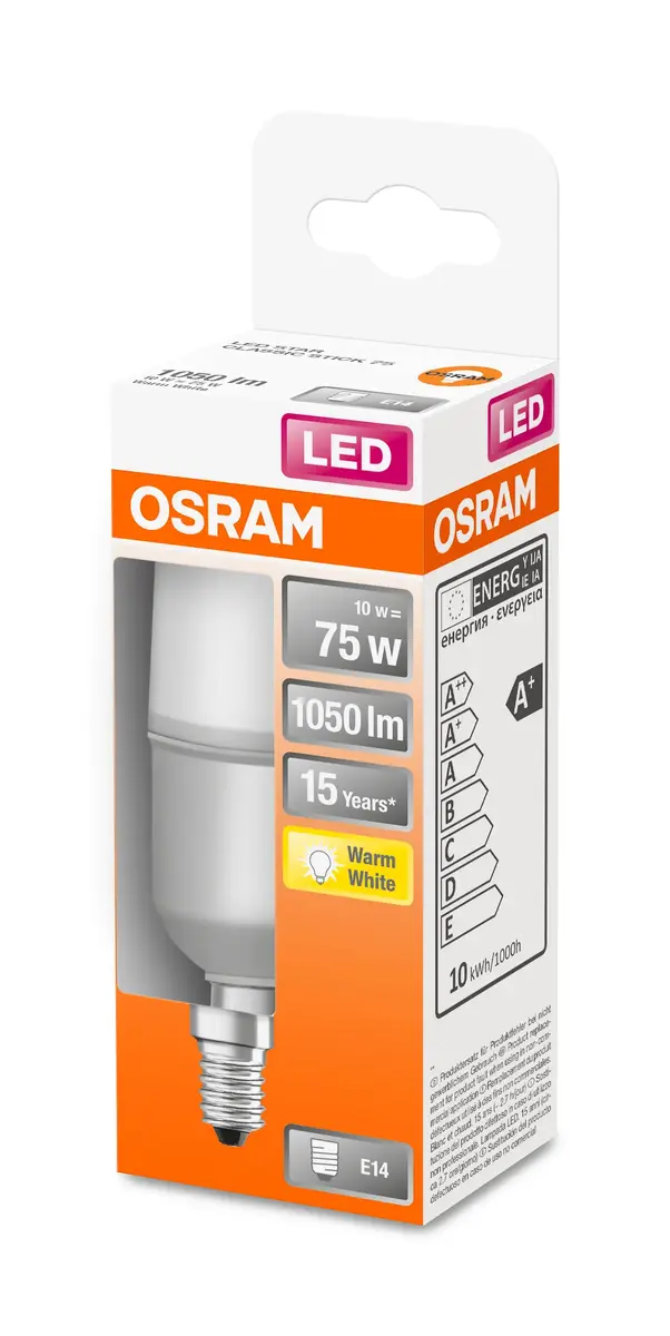Osram STAR LED spuldze 10W E14 2700K Photo 3