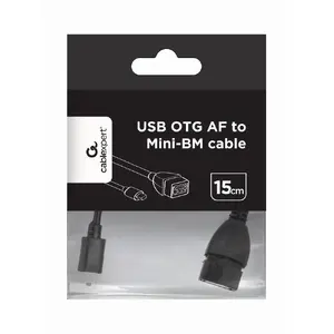 GEMBIRD Кабель USB 2.0 0.15 м — Mini-USB B на USB A, чёрный