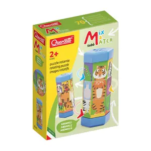 Quercetti 02582 Mix & Match Animals Learning Toy for Toddlers