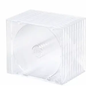 Jewelry case OMEGA clear single-compartment display box model 45730, transparent storage for one CD-sized item