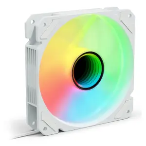 Fan Sharkoon SHARK Mirror PWM RGB 12 cm White 500-1500 RPM