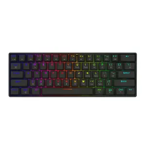 Mechanical Gaming Keyboard SAVIO BLACKOUT X2 BROWN 61-key 60% USB QWERTY RGB Outemu Brown