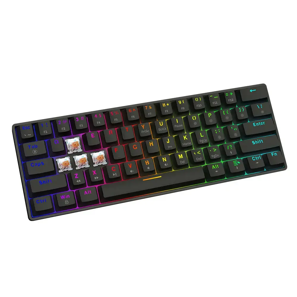 SAVIO BLACKOUT X2 PEACH 61 taustiņu mēhaniskā tastatūra Photo 5