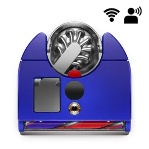 Dyson 360 Vis Nav Bagless Vacuum Cleaner Blue Nickel 0.5L