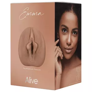 Masturbator Alive Silicone Flesh Color, TPE sleeve M Emma, length 14.8 cm, outer Ø 9 cm