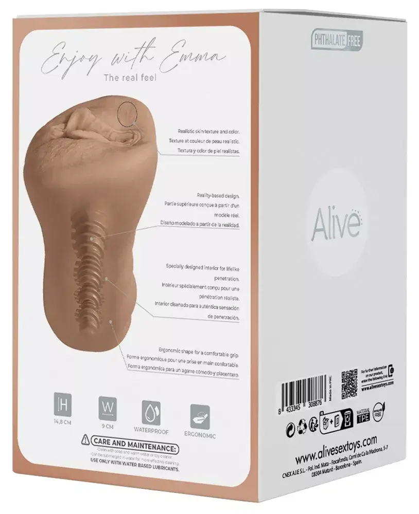 Alive M Emma мастурбатор, TPE рукав 14,8 см Photo 7