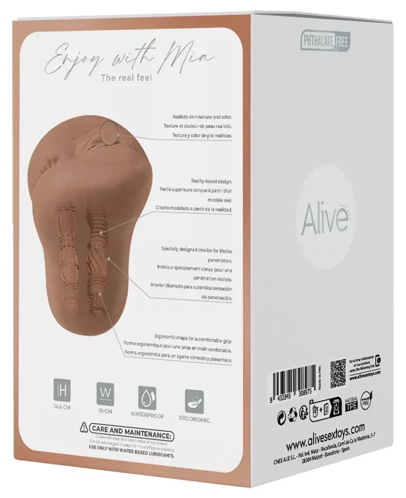 Мастурбатор Alive TPE Flesh — реалистичный, 14,6 см Photo 7