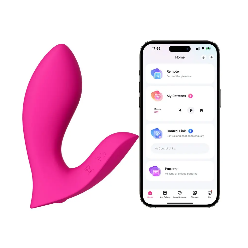 Ieliekamais dubults vibrator LOVENSE Flexer —