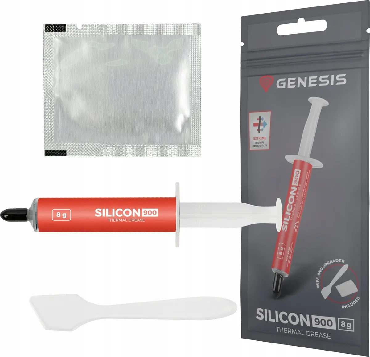 Termopasta GENESIS Silicon 900 8g ar