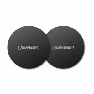 Magnetic Phone Holder Plates UGREEN LP123 Round Metal Black, 2 pcs