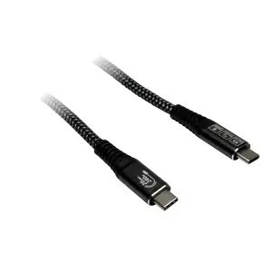 USB kabelis Inter-Tech 88885673 USB 3.2 Gen 2x2 1.5 m USB C melns