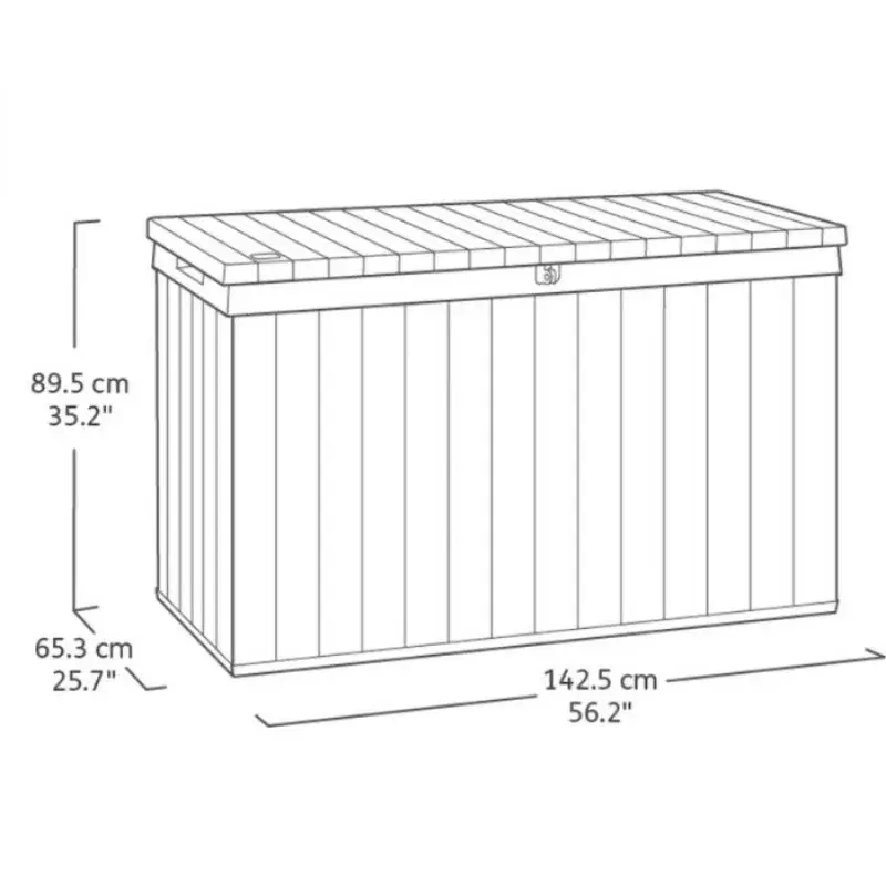 Keter Darwin Box 662L outdoor storage box Photo 2