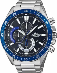 Rokaspulkstenis CASIO EFV-620D-1A2VUEF kvarca hronogrāfs ar nerūsējošā tērauda korpusu un siksnu