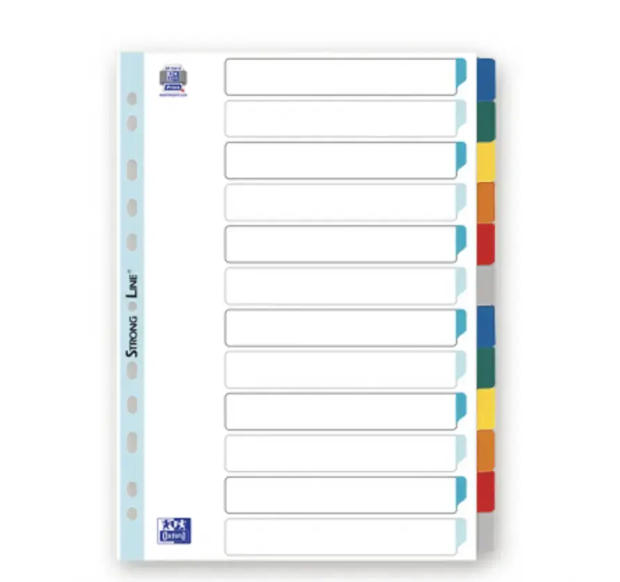 Divider sheets Elba Oxford 100204953 A4, multicolour Photo 4