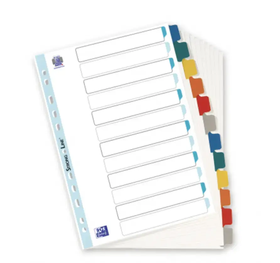 Divider sheets Elba Oxford 100204953 A4, multicolour Photo 5