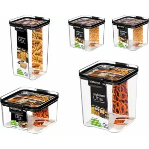 Food storage container set, sistema Ultra 5-pack (model 8403) by sistema