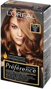 Hair Color L’Oreal Paris Recital Preference A3 Light Amber permanent hair dye 1 pack