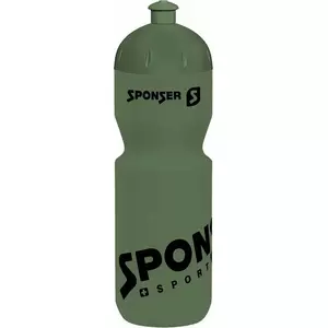 Спортивная бутылка для воды Sponser Bidon NET 750 мл оливково-зеленая/черная