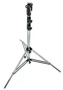 Stulms/koja Manfrotto 126CSUAC, viena kāja, maksimālais augstums 3,33 m, nestspēja 40 kg, svars 8,3 kg, sudrabots