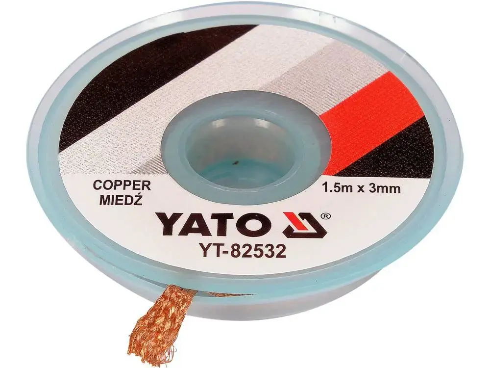 Desoldering braid YATO YT-82532 3×1500 mm Photo 2