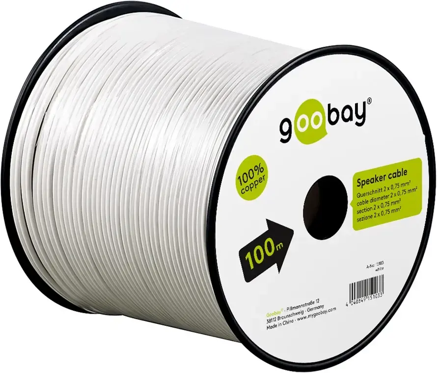 Кабель для колонок Goobay 100 м бухта Photo 6