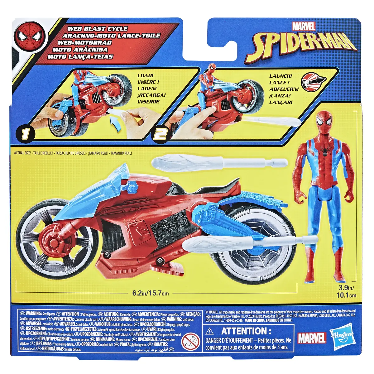 Мотоцикл Hasbro Marvel Spider-Man Web Blast Cycle Photo 6