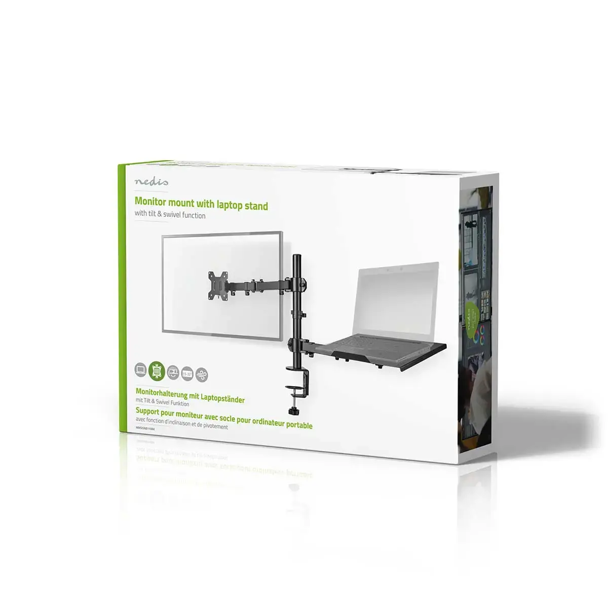 Monitor mount Nedis MMSISNB110BK Photo 7