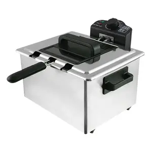Фритюрница Emerio DF-107090 5 Л 2000 В Черная Нержавеющая сталь