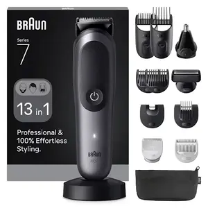 Триммер Braun AIO7560 Черный Серебристый Литий-Ионный 120 мин